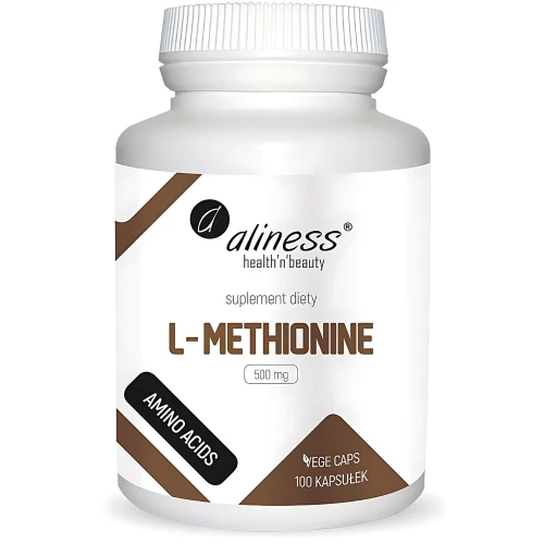 Aliness - L-Methionine 500 mg - 100 vege kapsułek